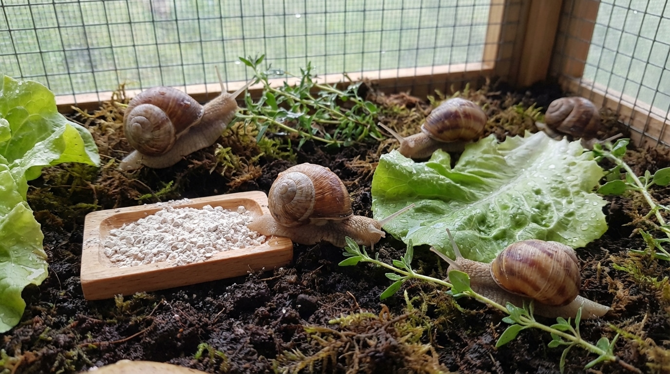 L'élevage escargot principes d'habitat et d'alimentation