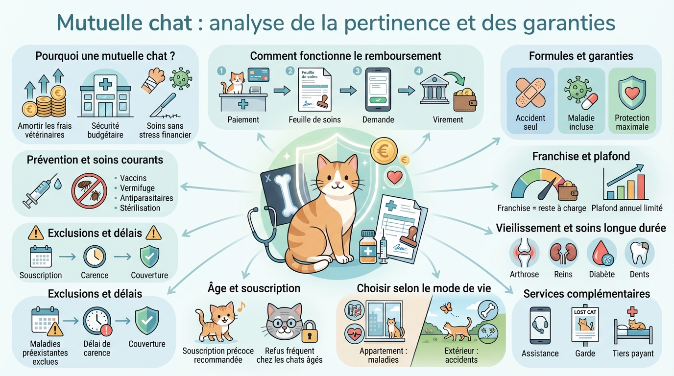 Mutuelle pour chat analyse de la pertinence et des garanties