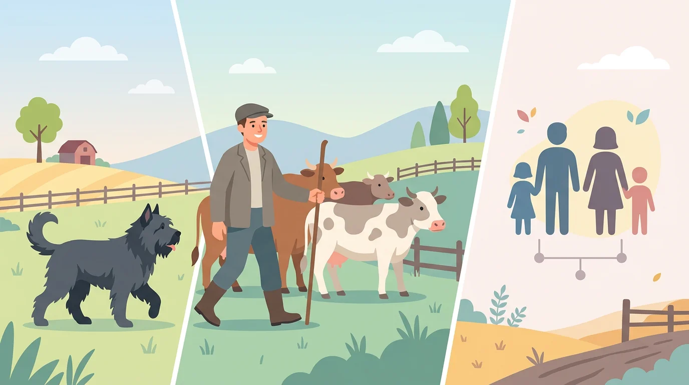 Bouvier : définition, sens et différences (métier, chien, nom de famille)