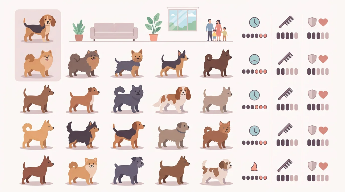 Top 15 des races de petit chien faciles à vivre (taille, énergie, entretien)