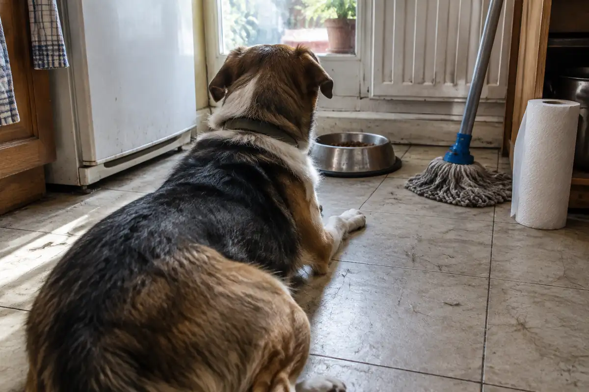 Chien qui vomit : les trois situations à séparer, et les signes qui font appeler le vétérinaire